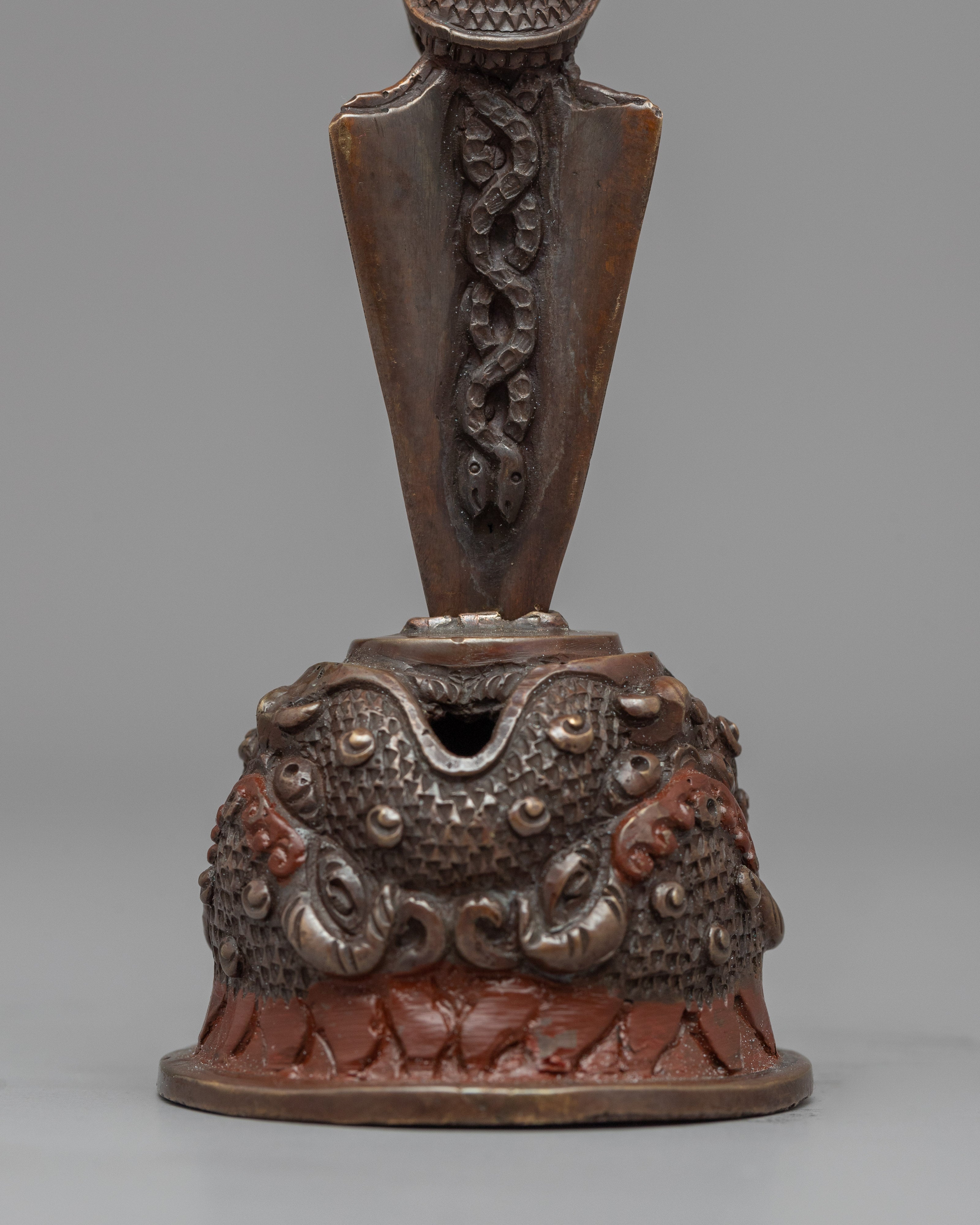 Buddhist Dorje Phurba | Oxidized Copper Dagger
