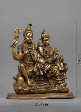 Lord Shiva and Family Statue | Himalayan Art Work