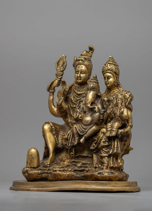 Lord Shiva and Family Statue | Himalayan Art Work