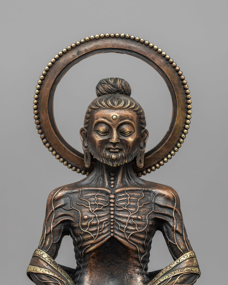 Fasting Buddha Statue | Traditional Handcrafted Brass Statue
