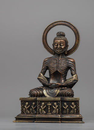 Fasting Buddha Statue | Traditional Handcrafted Brass Statue
