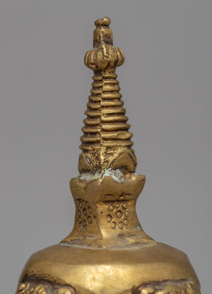 Stupa Shape Ghanta | Handcrafted Brass Bell