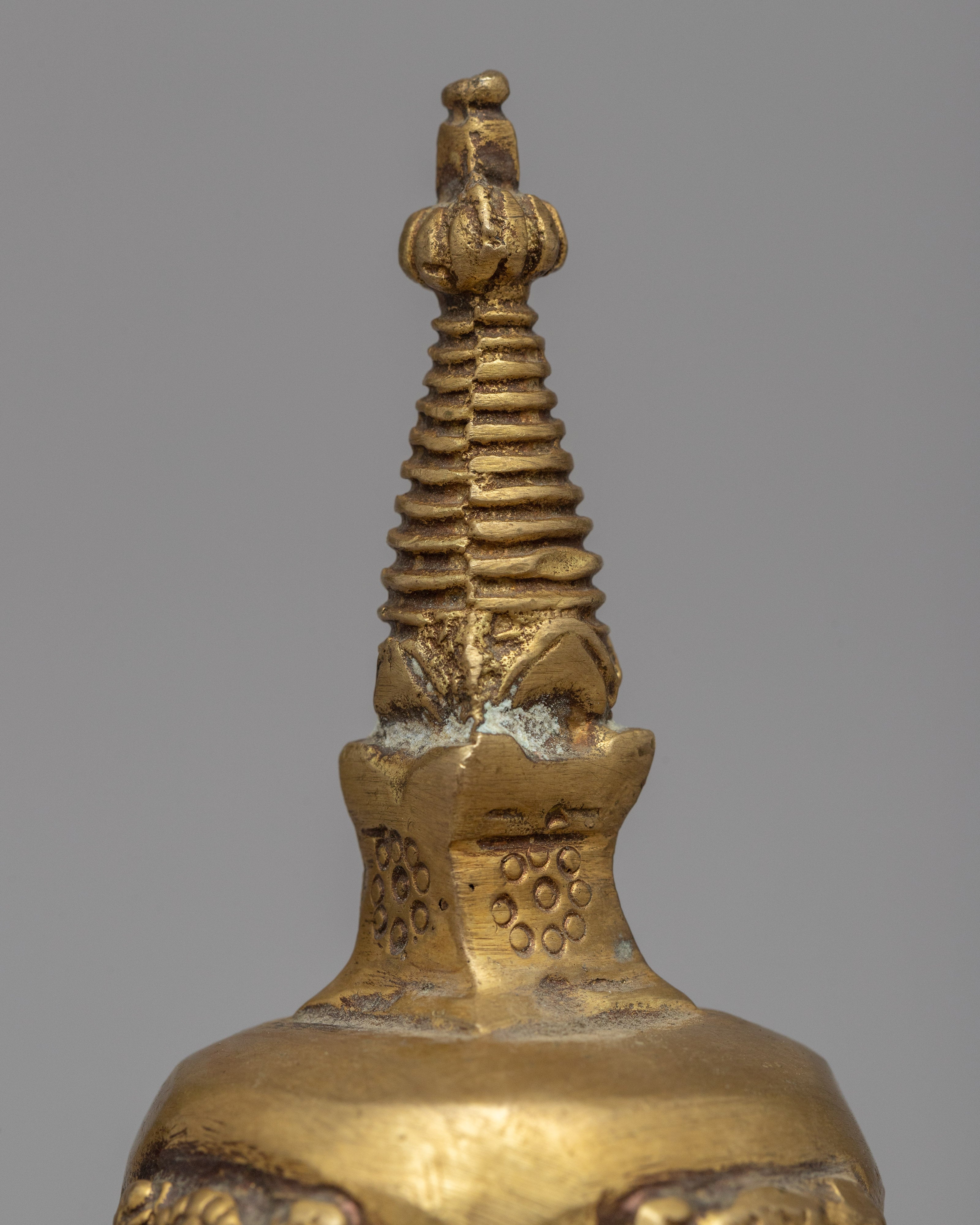 Stupa Shape Ghanta | Handcrafted Brass Bell