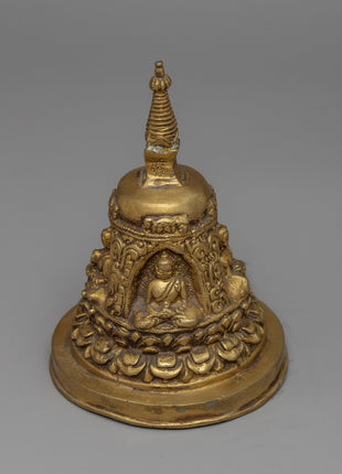 Stupa Shape Ghanta | Handcrafted Brass Bell