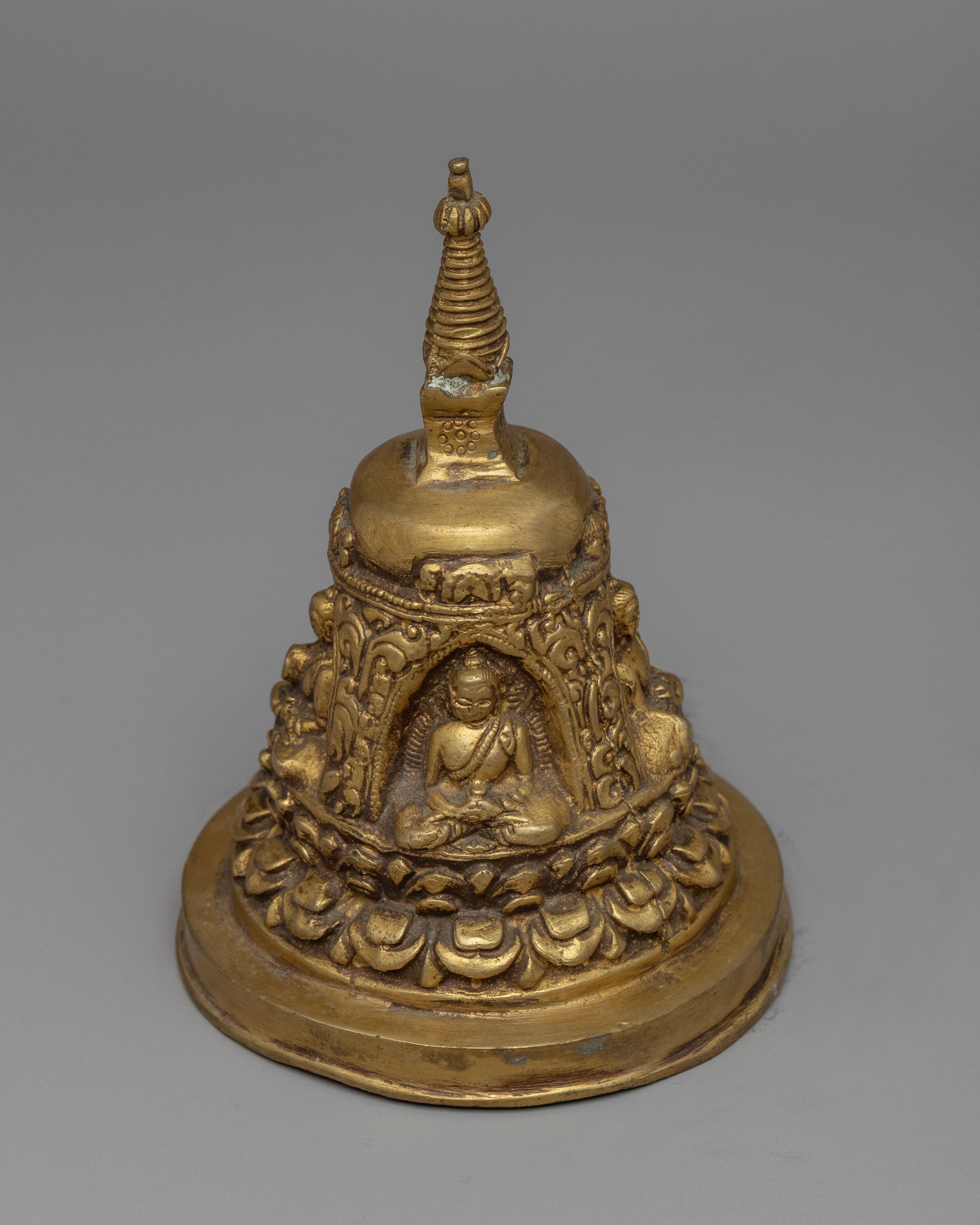 Stupa Shape Ghanta | Handcrafted Brass Bell