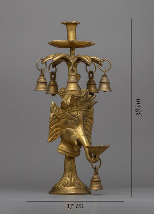 Ganesh Butter Lamp | Buddhist Art