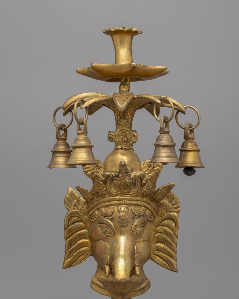 Ganesh Butter Lamp | Buddhist Art