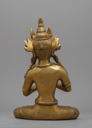Himalayan Bodhisattva Statue | Brass Body Buddhist Art