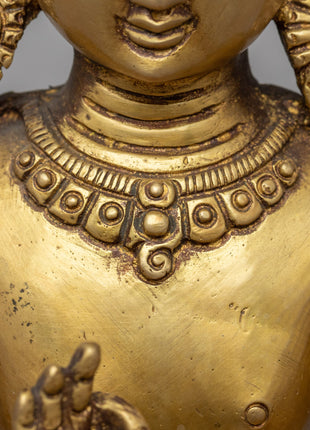 Himalayan Bodhisattva Statue | Brass Body Buddhist Art