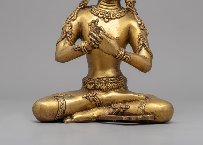 Himalayan Bodhisattva Statue | Brass Body Buddhist Art