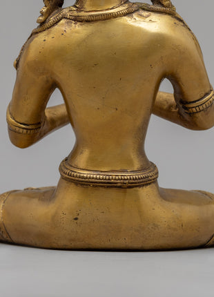 Himalayan Bodhisattva Statue | Brass Body Buddhist Art