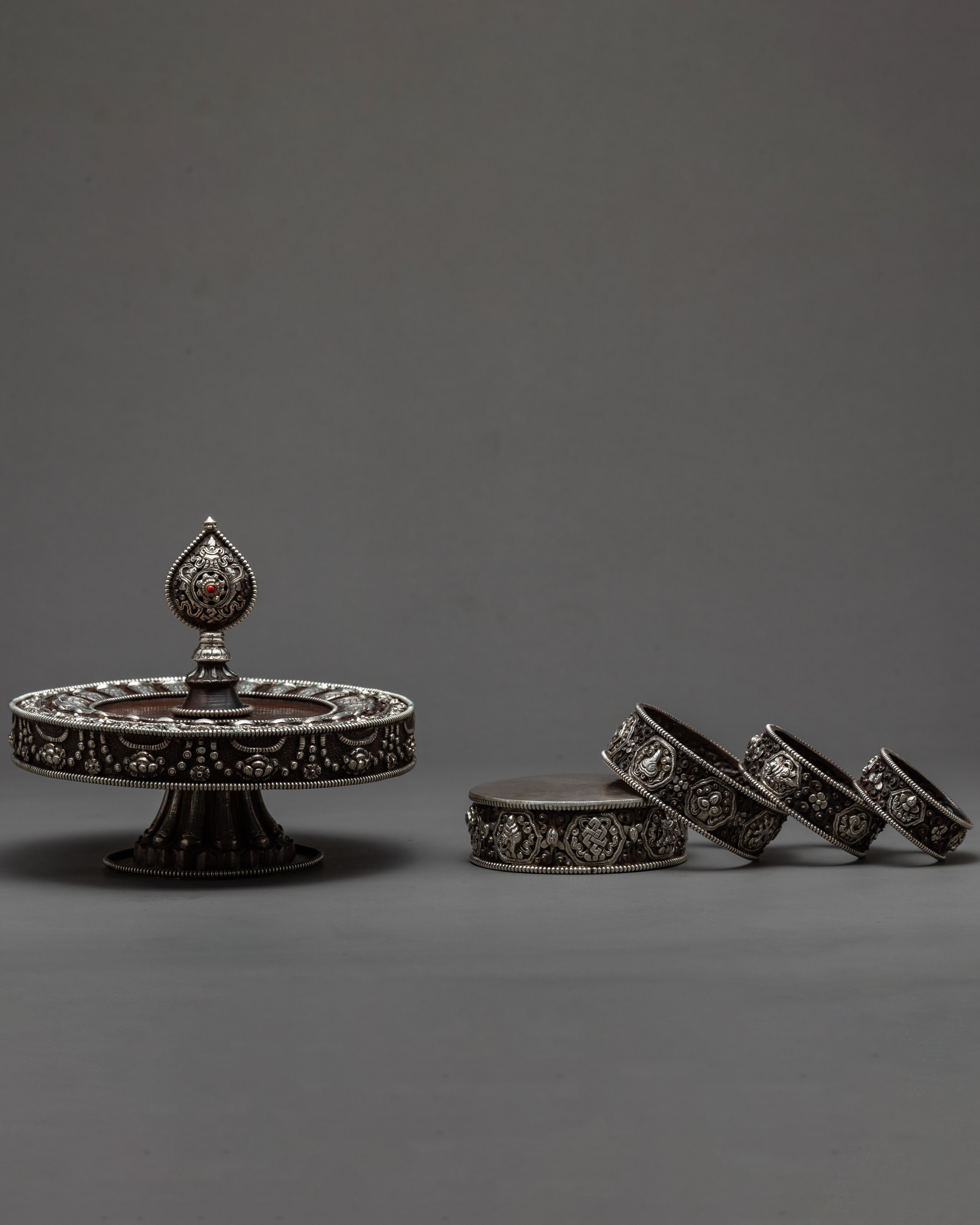 Newari Puja Mandala Set | Buddhist Ritual Items |