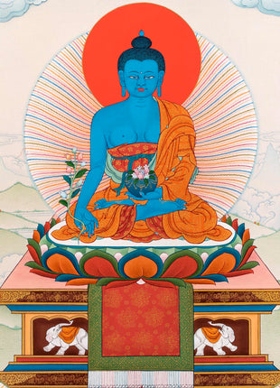 8 Medicine Buddhas | Bhaisajyaguru | Thangka Painting