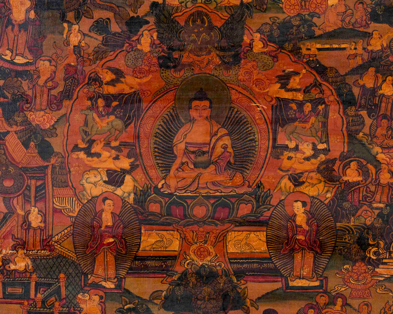 Buddhist Buddha Life Story | Religious Thangka | Wall Decors