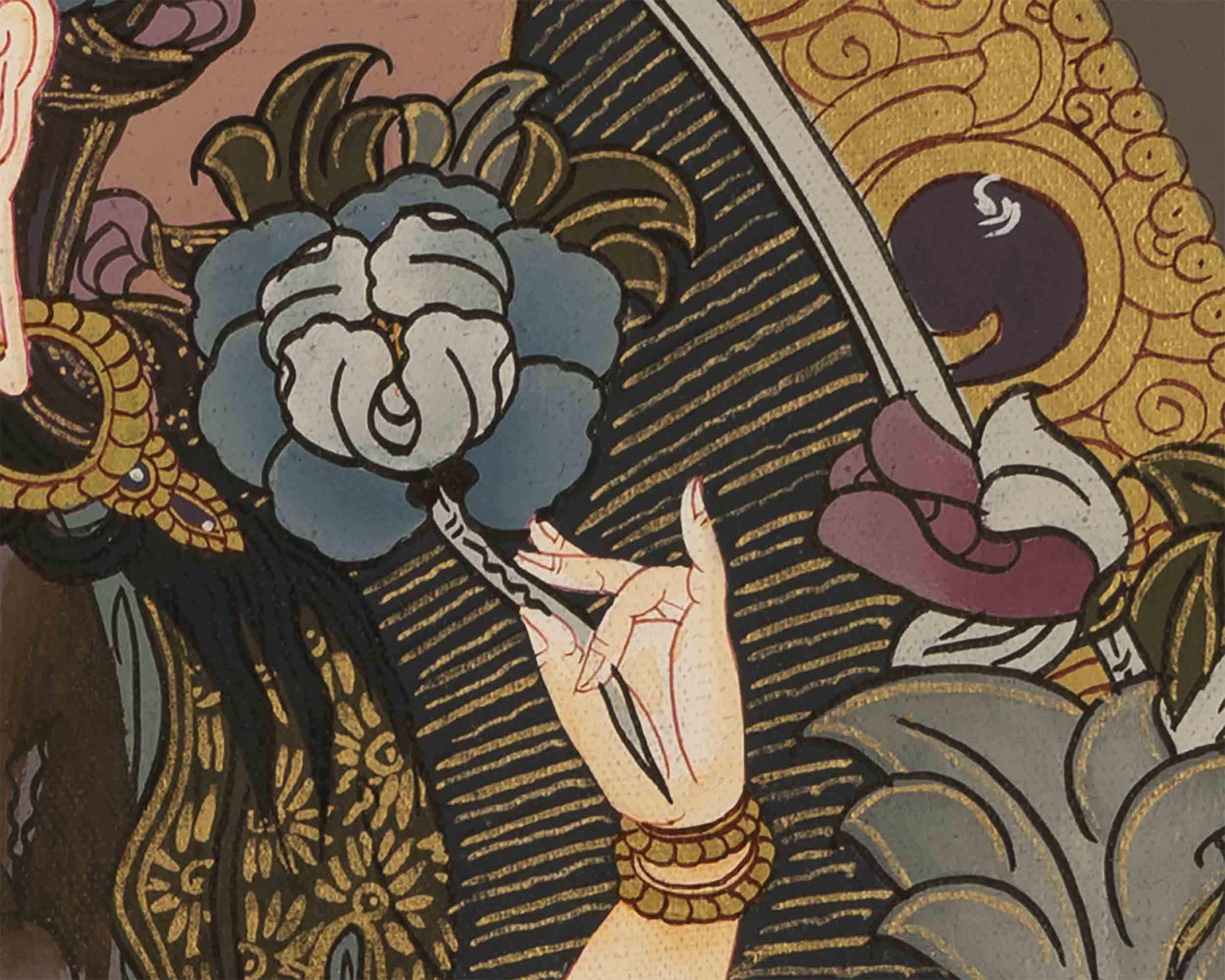 Avalokiteshvara Chengrezig Thangka | Tibetan Buddhist Thangka