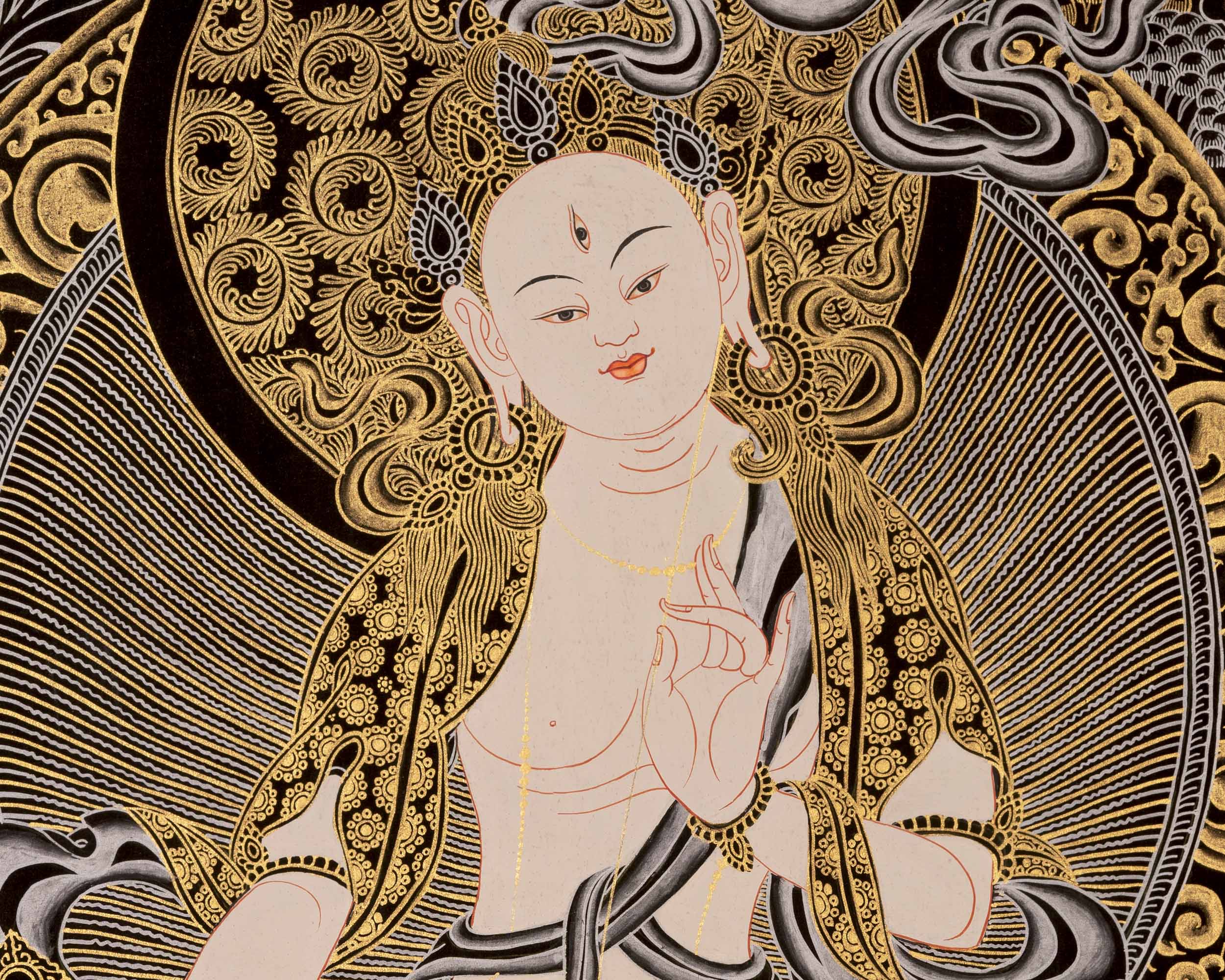 Bodhisattva White Tara | Tibetan Thangka Painting