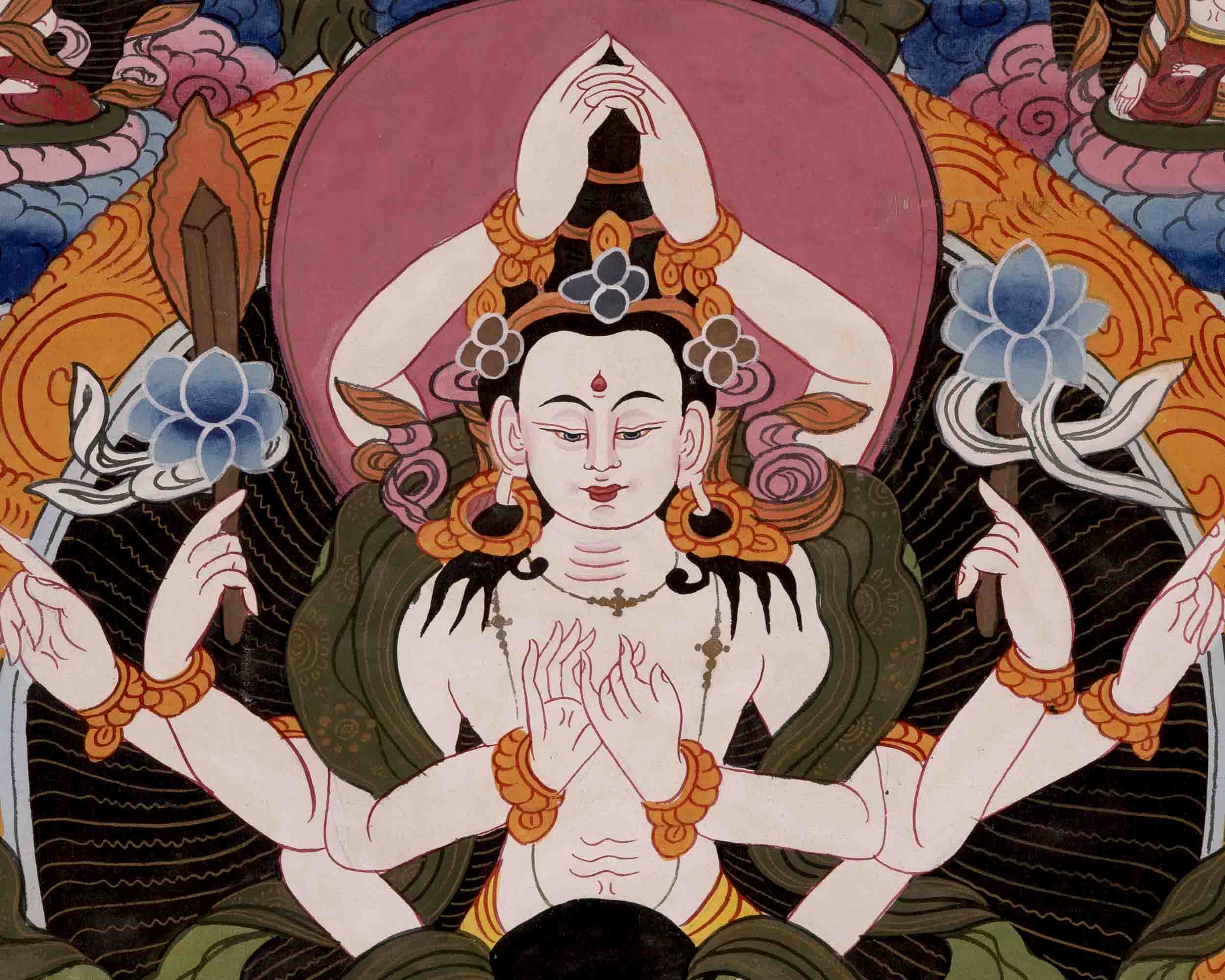 Namsangiti Thangka | Manjushree | Meditation Canvas Art