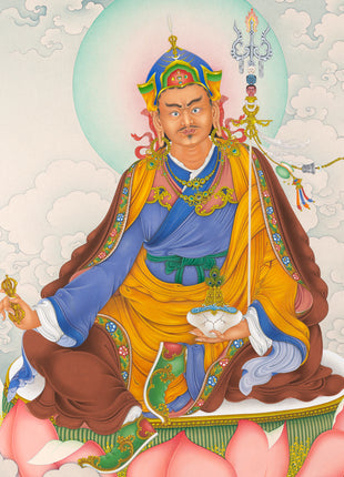 guru rinpoche thangka print