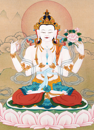 chenrezig thangka