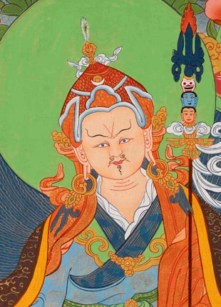 Guru Padmasambhava Thangka | Religious Painting | Wall Decors