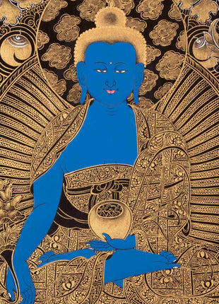 Medicine Buddha | Original Hand-Painted Thangka | Religious Gifts
