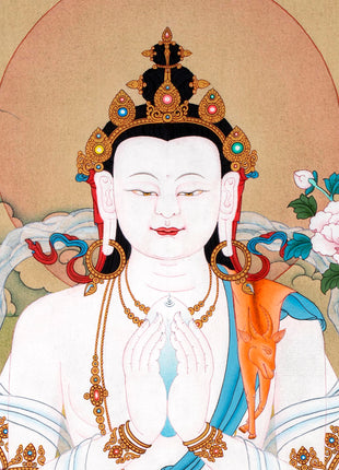 Traditional Chenrezig Thangka | Avalokiteshvara Painting