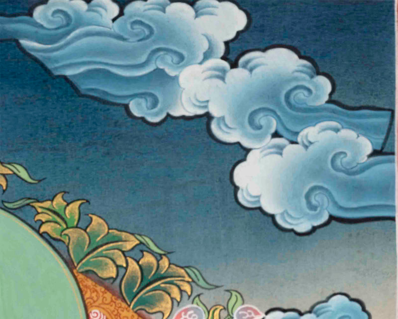 Amitabha Buddha Thangka | Buddhist Traditional Paint | Wall Decors