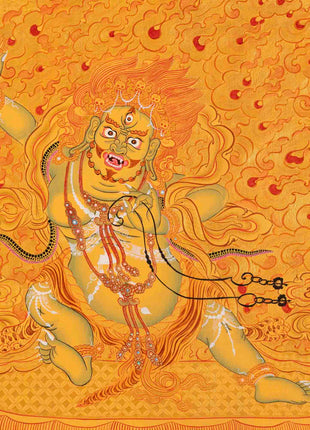 Vajrapani Thangka | Wall Hanging Canvas Art