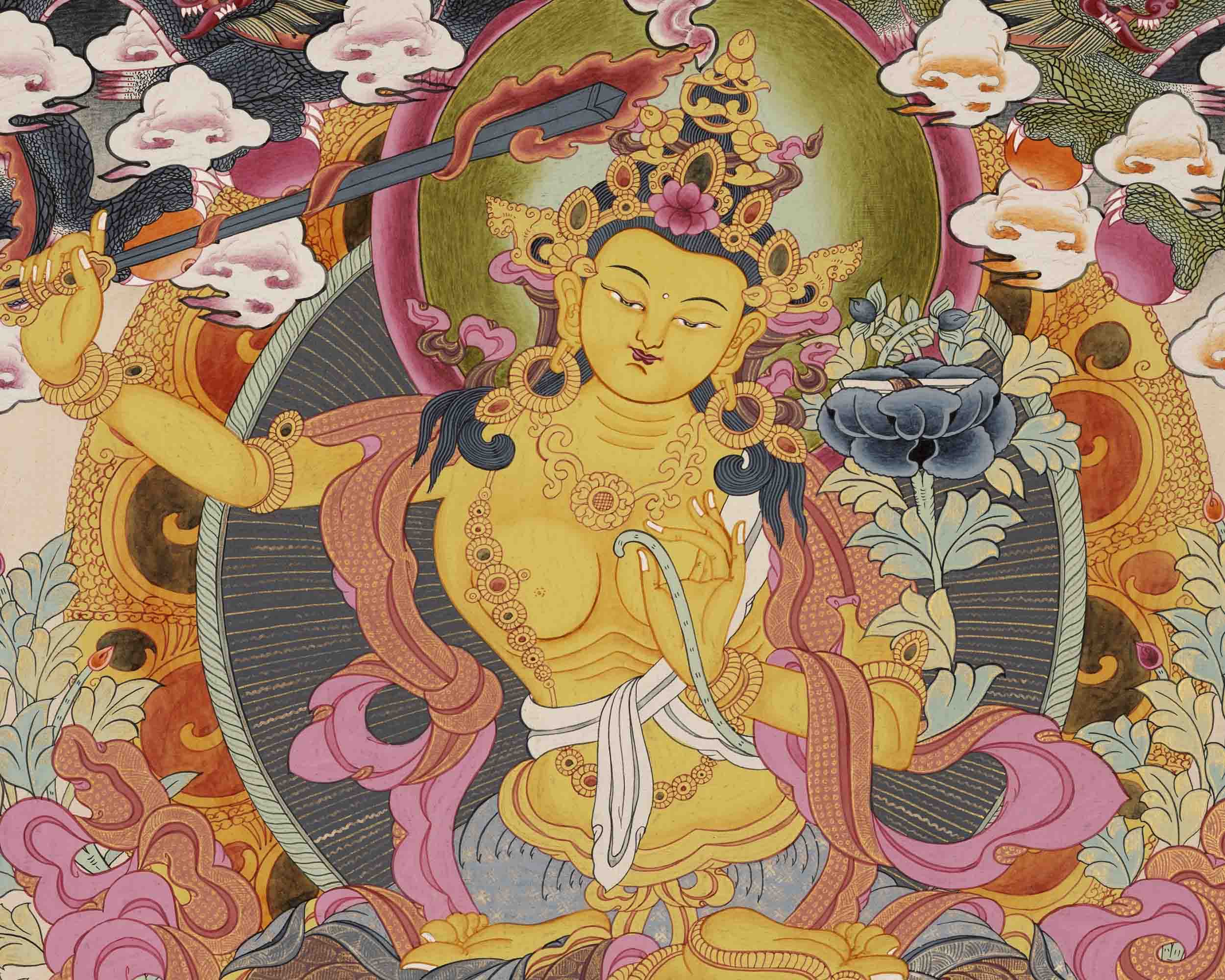 Manjushree Thangka | Wall Decoration Painting