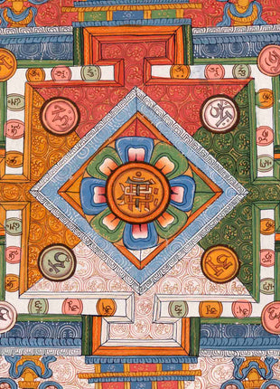Kalachakra Mantra Symbol  | Wall Decoration