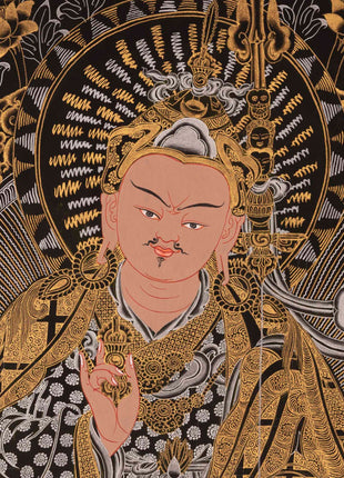Guru Rinpoche Thangka | Traditional Tibetan Art | Wall Decors