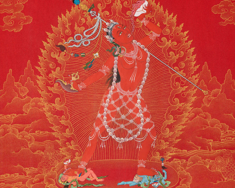 Vajrayogini Thangka | Handmade Tibetan Art | Dakini Painting