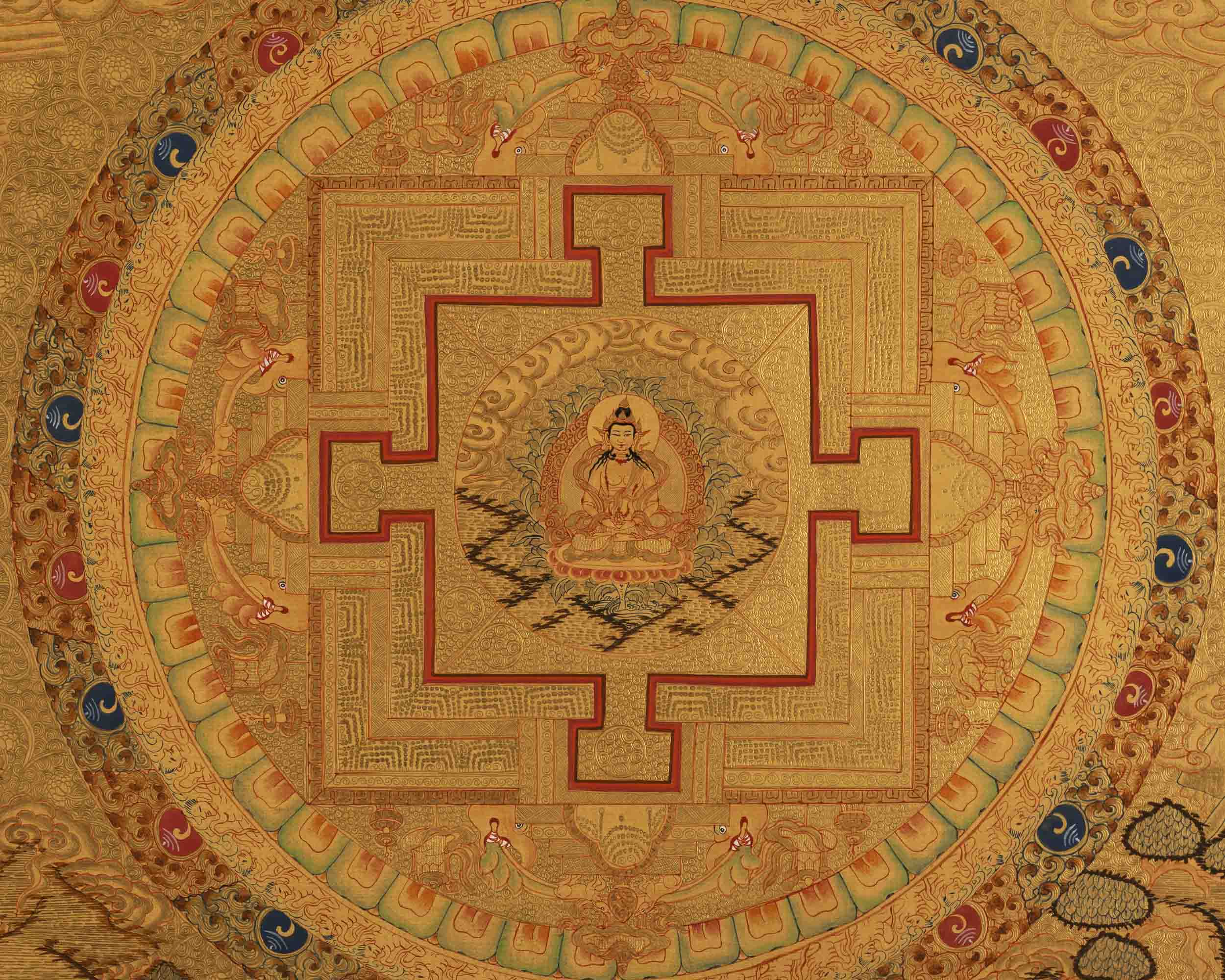 Vajrasattva Mandala Thangka | Buddhist Gift Ideas