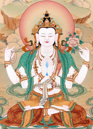 Four Arm Chenrezig Thangka