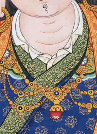 Guru Rinpoche Thangka Print | Lotus Born Master | Crafts Gifts Nepal