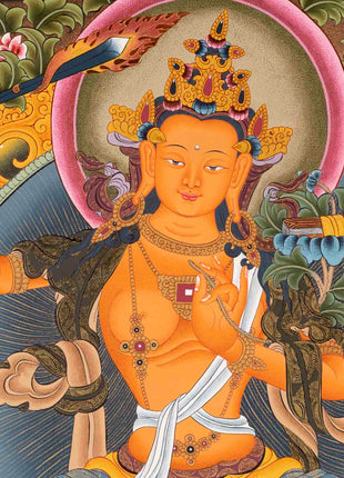Religious Manjushree Thangka | Thangka Painting