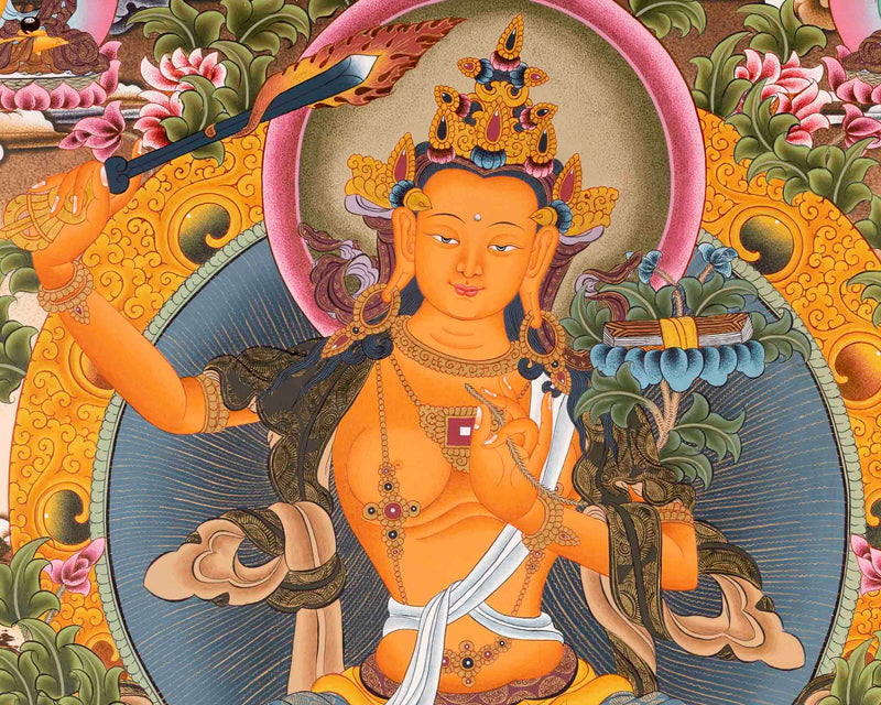 Religious Manjushree Thangka | Thangka Painting