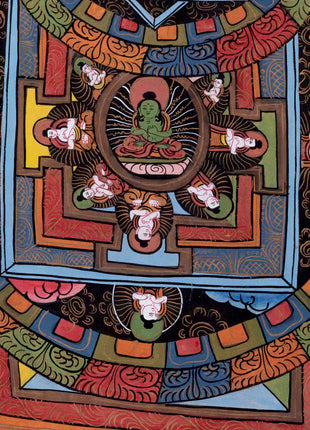 Three Mandala Thangka | Religious Buddhist Painting | Wall Decors