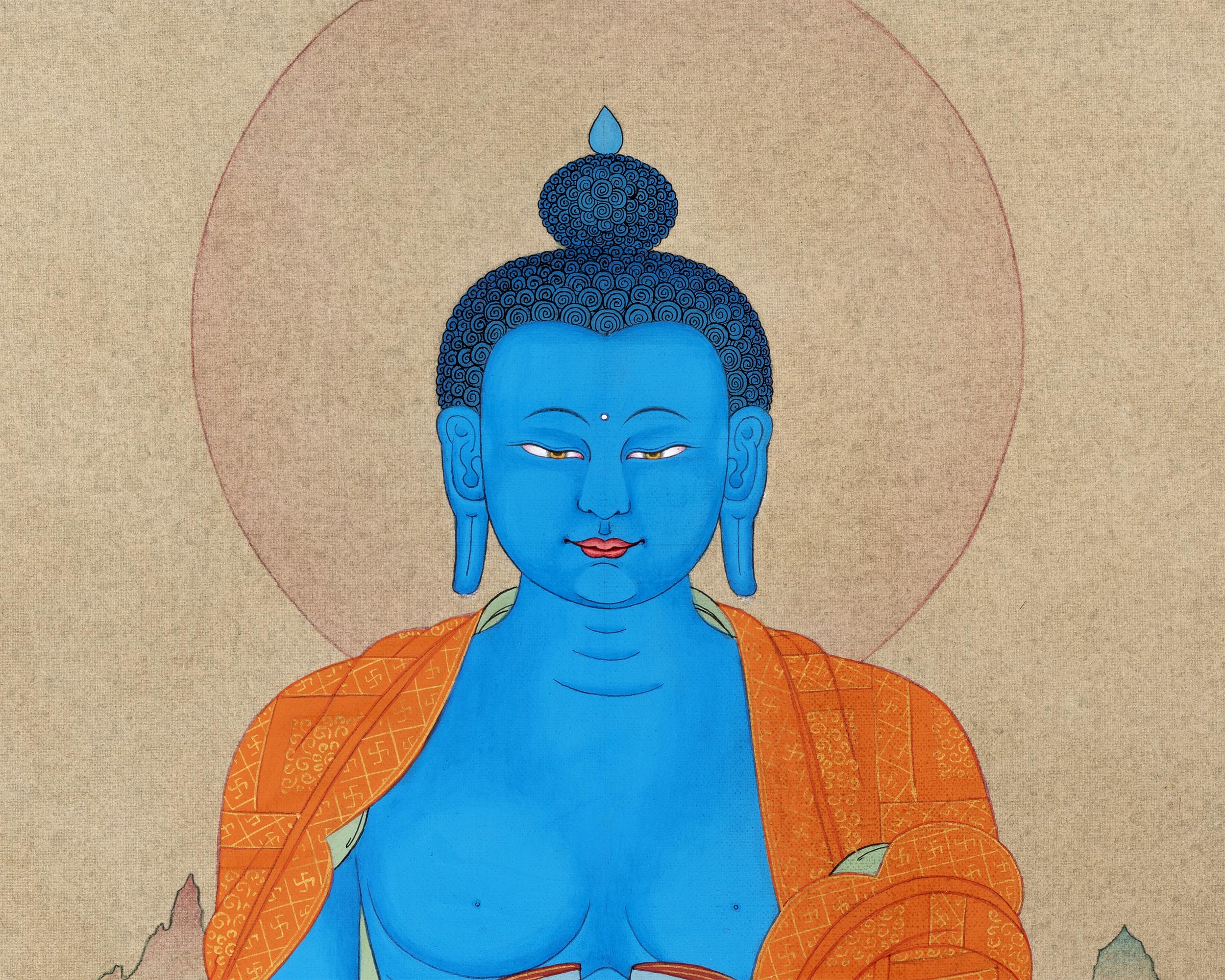 Medicine Buddha Thangka | Thanka Painting | Tibetan Traditional Art