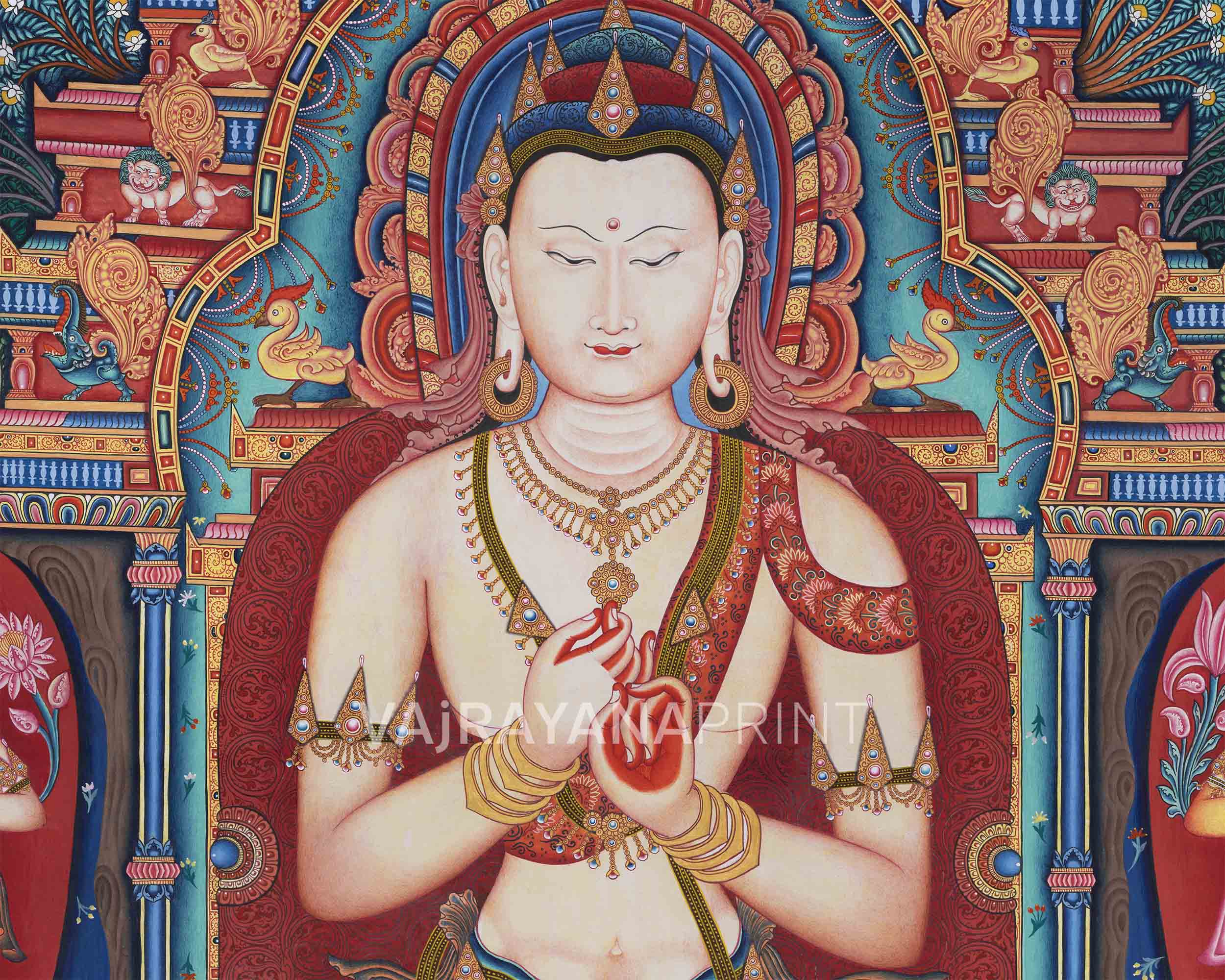 High-Quality Print Of Buddha Vairocana | Transcendent Buddha Of Vajrayana Buddhism