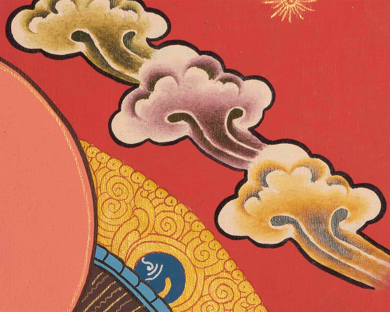 Medicine Buddha Thangka | Buddhist Ritual Wall Hanging Thangka