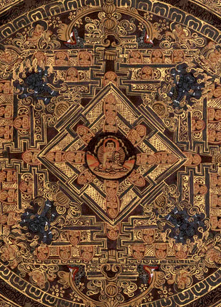 Vintage Shakyamuni Buddha Mandala  | Wall Decoration Painting