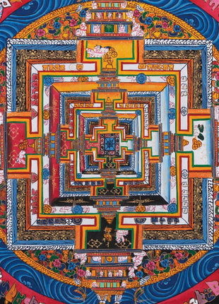 Thangka Art of Kalachakra Mandala | Wall Decoration Painting