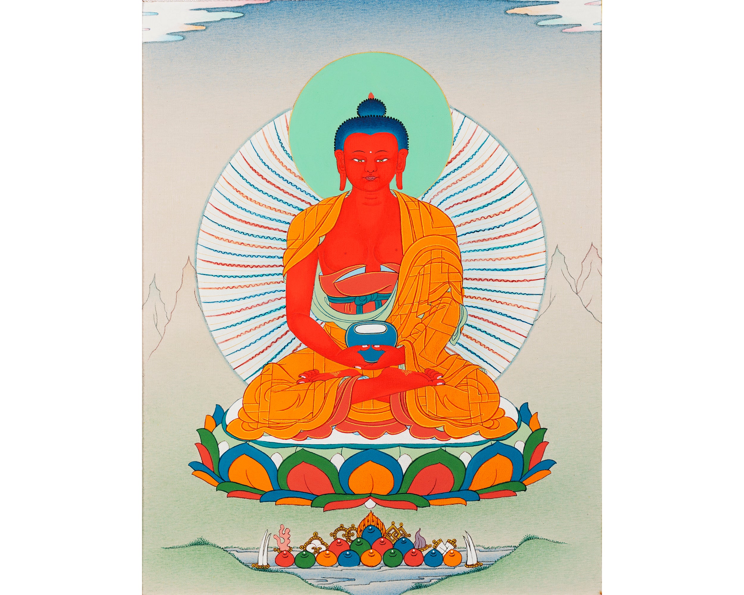 amitabha buddha thangka