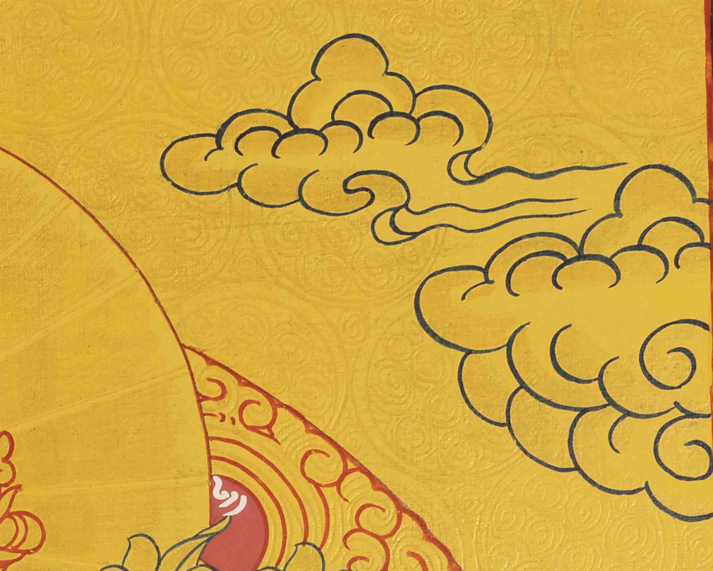 Hand-Painted Green Tara |  Tibetan Wall Decor Thangka