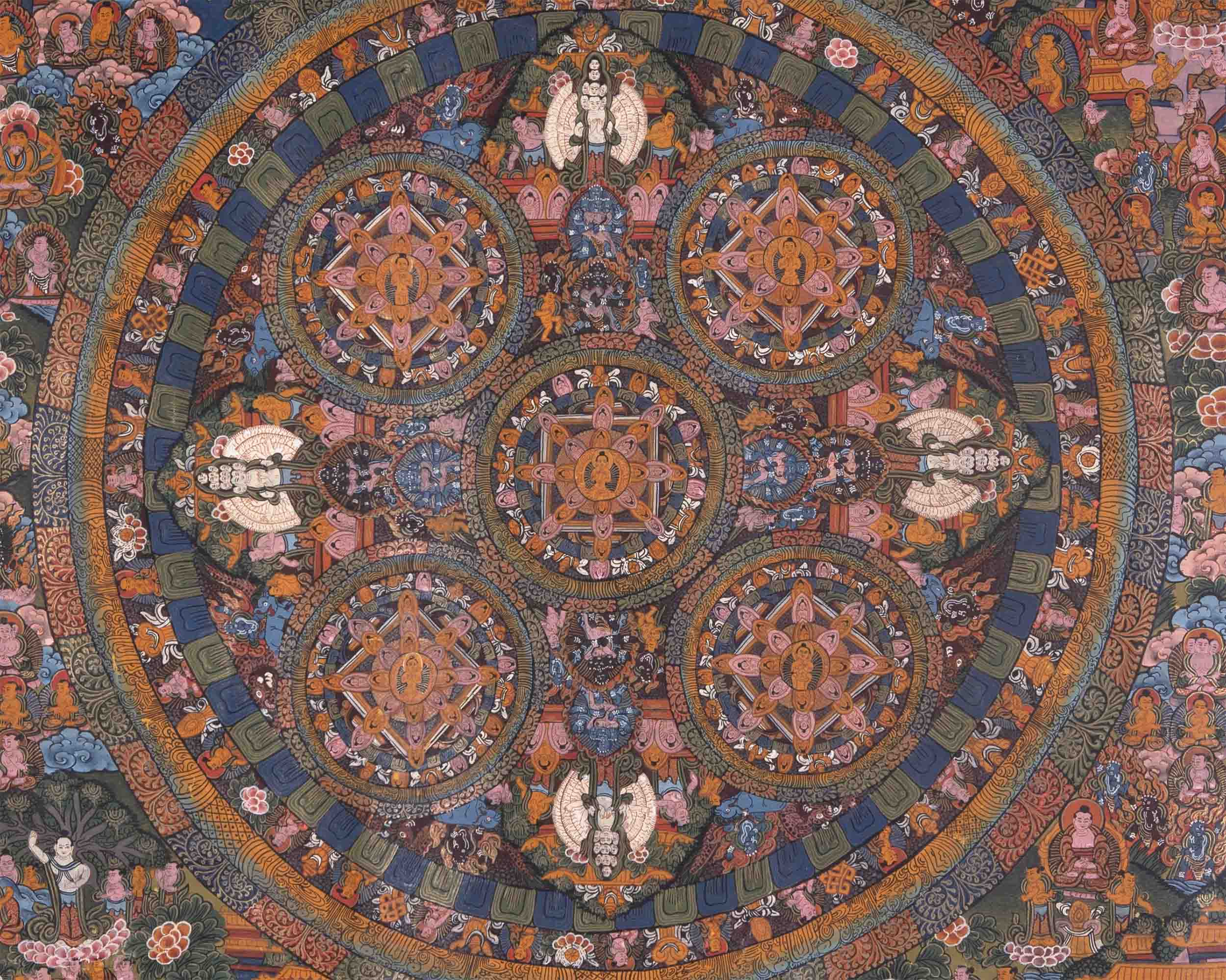 Vintage Buddha Mandala | Wall Hanging
