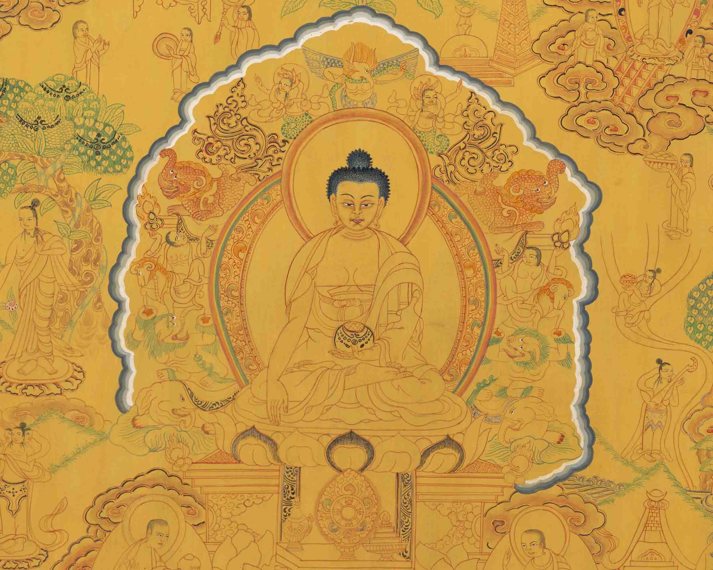 Shakyamuni Buddha Life Story | Tibetan Artwork