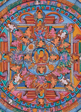 Buddha Mandala Thangka | Hand-painted Tibetan Thangka