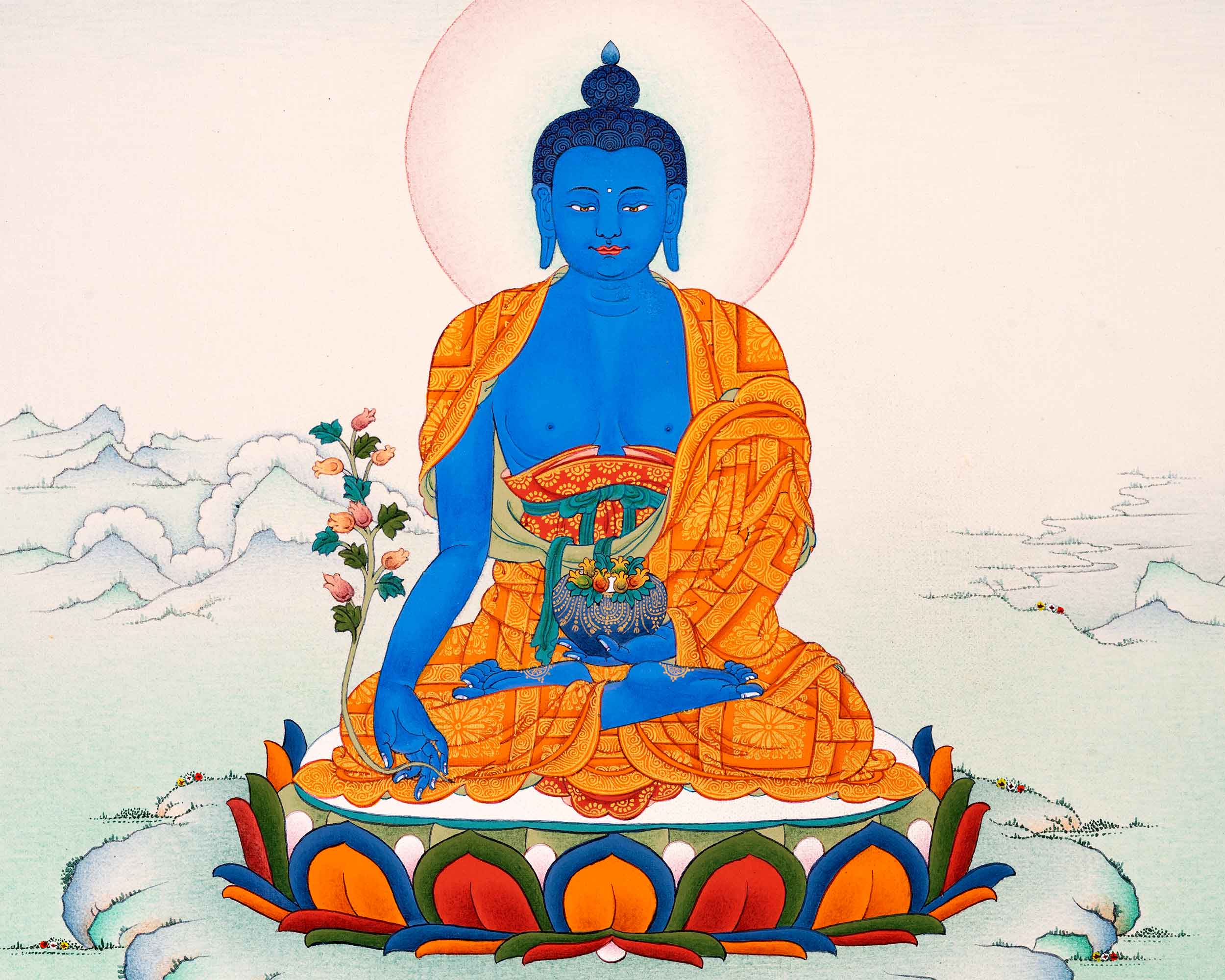 Small Thangka of Medicine Buddha