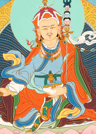 Guru Rinpoche Meditation Thangka | Traditional Buddhist Art
